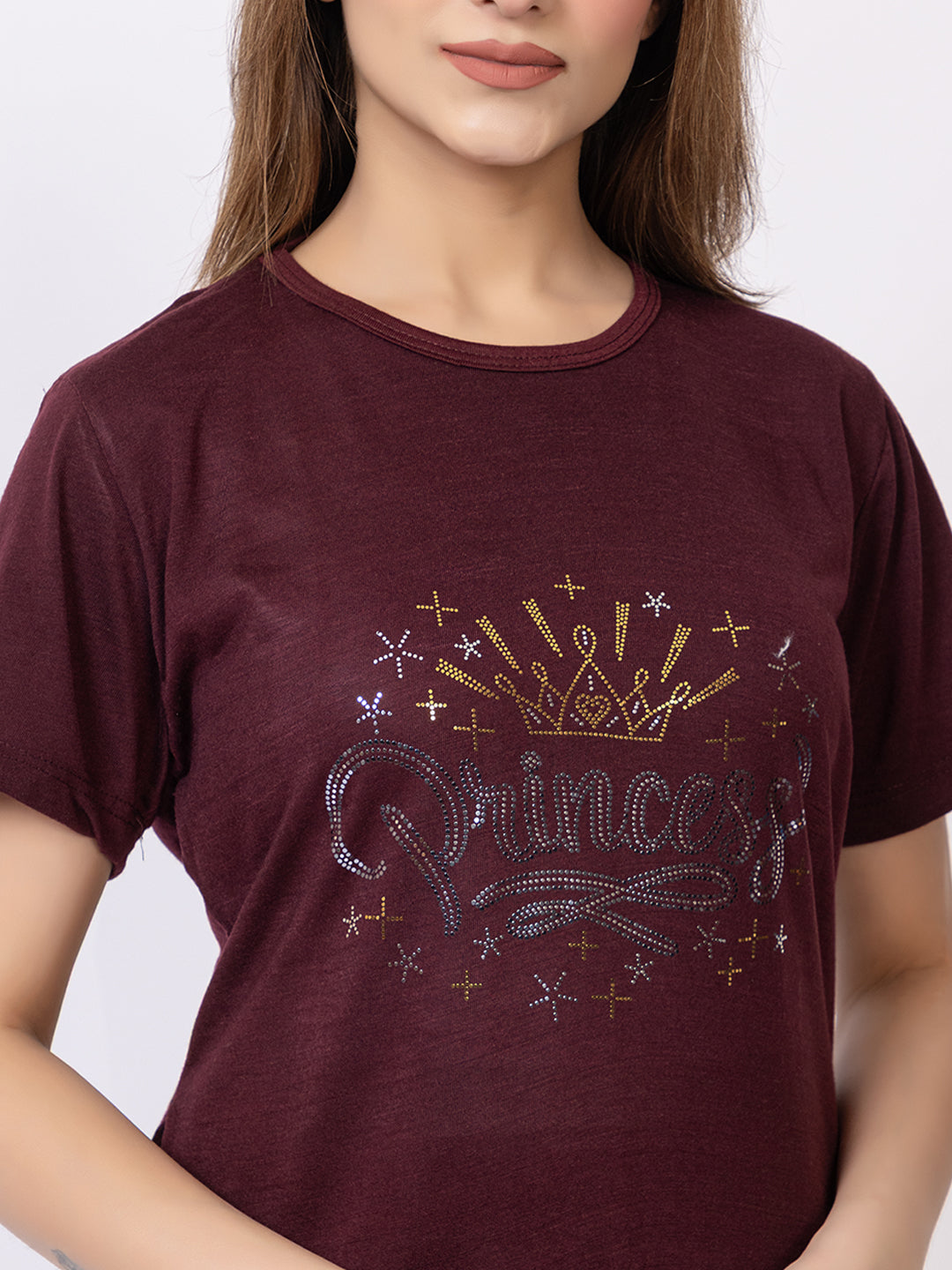 Wine Women Night Suit