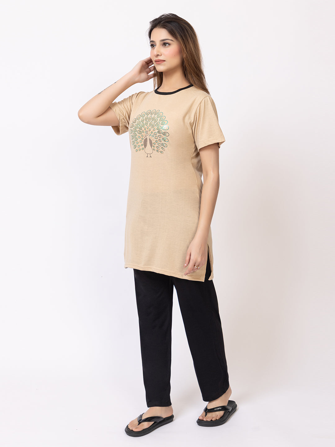 Off White Women Night Suit