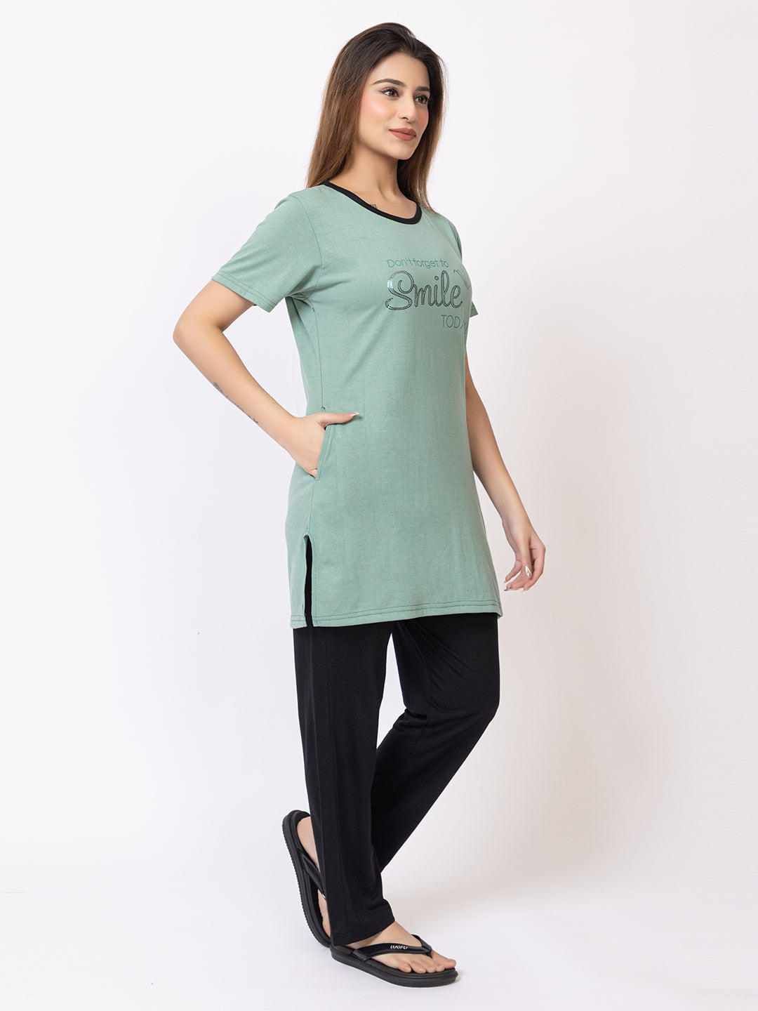 Light Green Women Night Suit